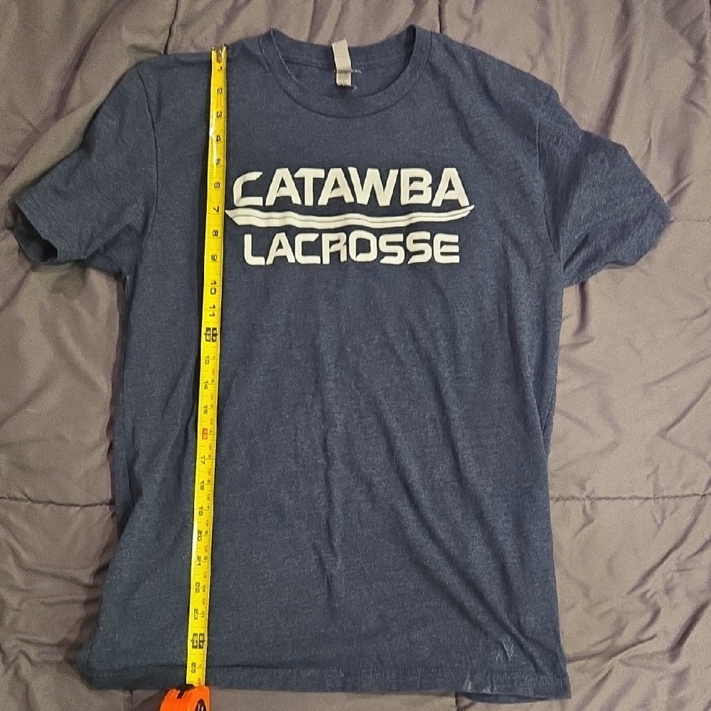 Catawba College Lacrosse Next Level Apparel Blue Lacrosse Tee